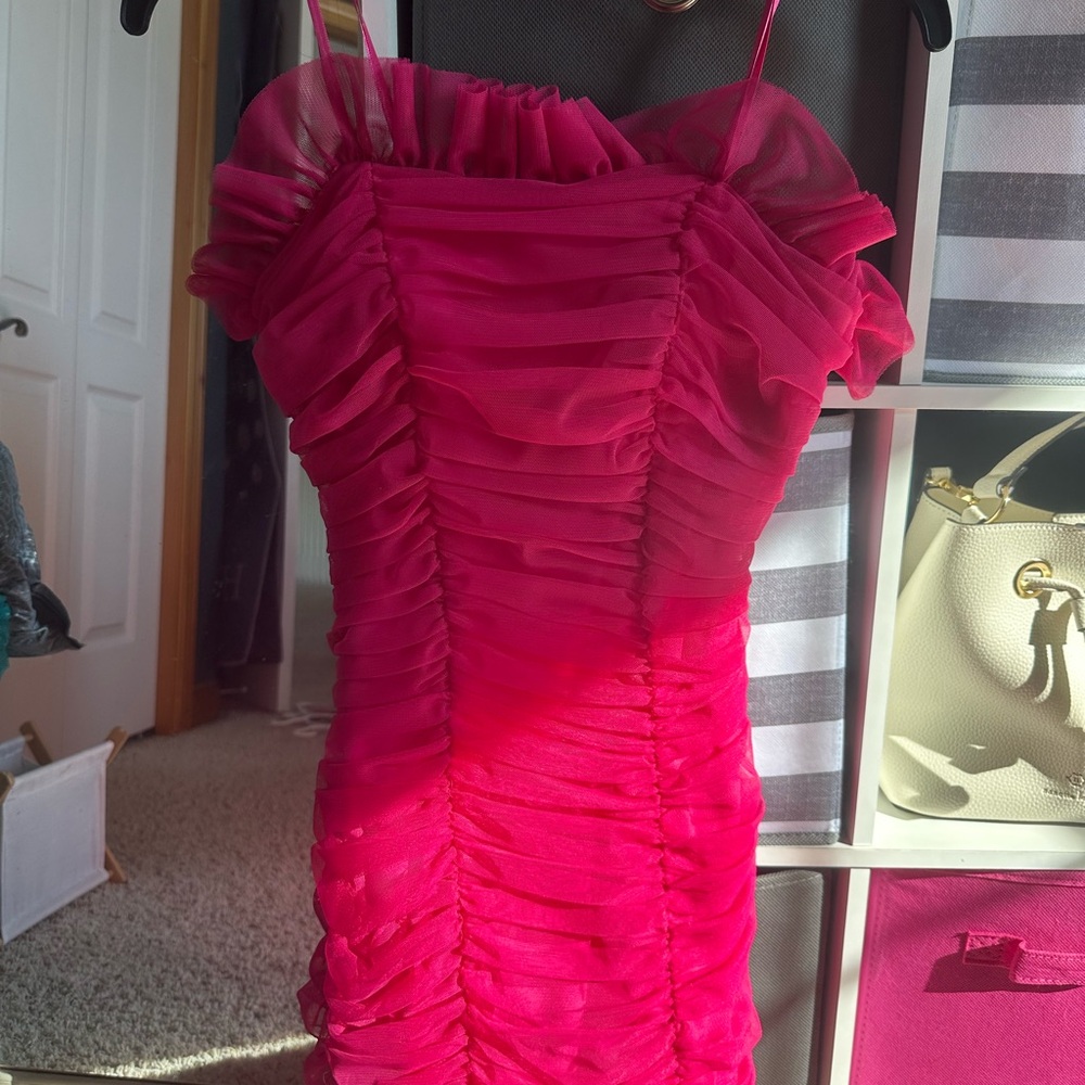 Pink Ruffled Dress - Picture 3 of 3